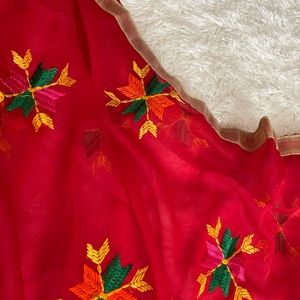 Red Duppata / Phulkari / Scarf